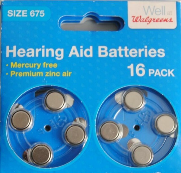 96 Size 675 Zinc Air Hearing Aid Batteries Walgreens for sale online eBay