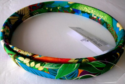 New HERMES Silk Mistinguett Headband Made in France One Size Fits All Hairband s-l400.jpg main image 4