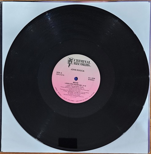 John Rocca, Move, Freestyle, 12" Vinyl Record, VG+ - Picture 3 of 4