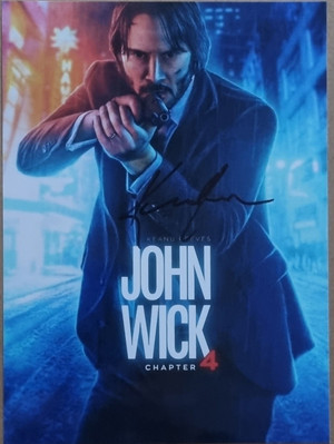 Keanu Reeves Original Autogramm  ''John Wick 4'' mit Zertifikat COA 