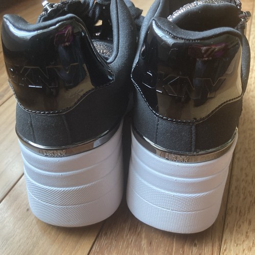 DKNY sneaker Kalina Lace-up Wedge Shoes Women’s size 7.5 - Picture 3 of 11