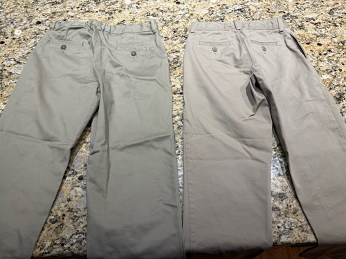 Barely Worn! Various Brands Boys KHACKI Dress School Pants Sz 10 Youth - 3 PAIRS - Picture 9 of 17