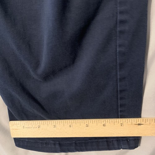 Lee Pants Women 14 Long Navy Effortless Wash & Wear Relaxed Mid Rise Stretch - Picture 16 of 21