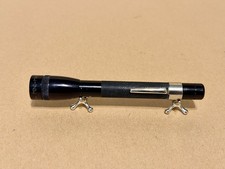 Mini Maglite 2 AAA Incandescent Flashlight Black Pocket Clip Made in USA Works