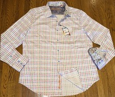 ROBERT GRAHAM MENS AUTHENTIC NEW ORIGINAL DRESS SHIRT Size XL EXTRA LARGE , NWT
