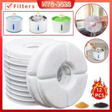 12PCS Replacement Filters for Pet Cat Water Fountain Activated Carbon Filters US
