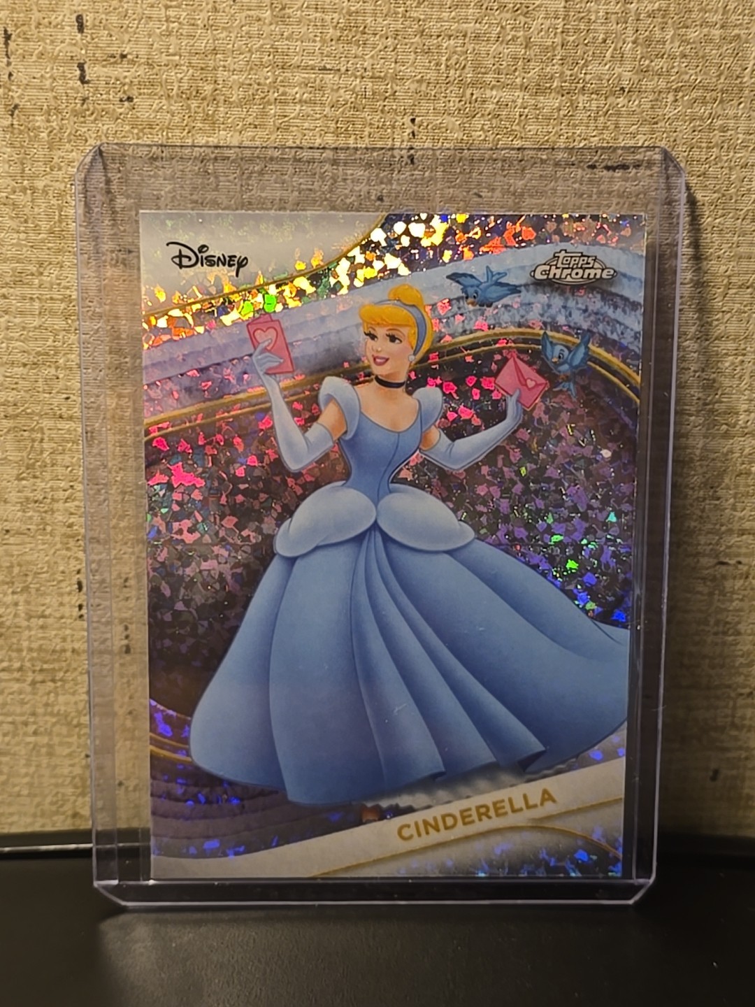 2025 Topps Chrome Disney #75 Cinderella Mini Diamonds Refractor