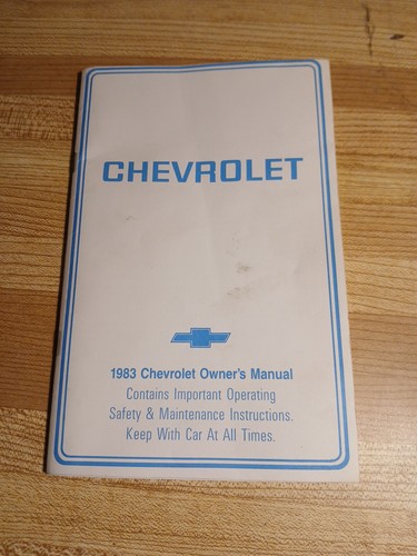 1983 Chevrolet Owners Manual - Picture 2 of 8