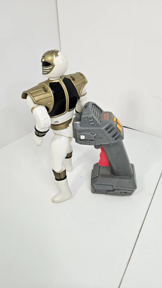 Figura de acción White Power Ranger Tiger Power Rangers Power Fighters 1995 Foto 2 de 4