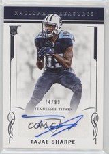 2016 Panini National Treasures Rookie Signatures 74/99 Tajae Sharpe Auto 5x8