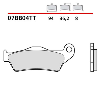BREMBO REAR BRAKE PAD KIT FOR MOTO GUZZI GRISO 8V SPECIAL EDITION 1200 09-1