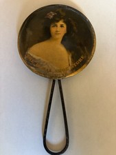 RARE, VINTAGE CELLULOID EARLY 1900'S VICTORIAN ADV. MIRROR, REGAL SHOE STORE