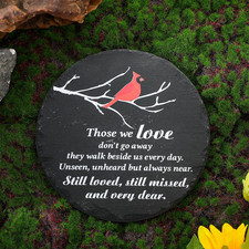 Cardinal Memorial Garden Stones Memorial Stepping Stones in Memory of Loved Ones