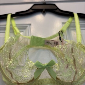 Agent Provocateur Jayce Bra In Neon Lemon BNWT 32C Festival Lingerie