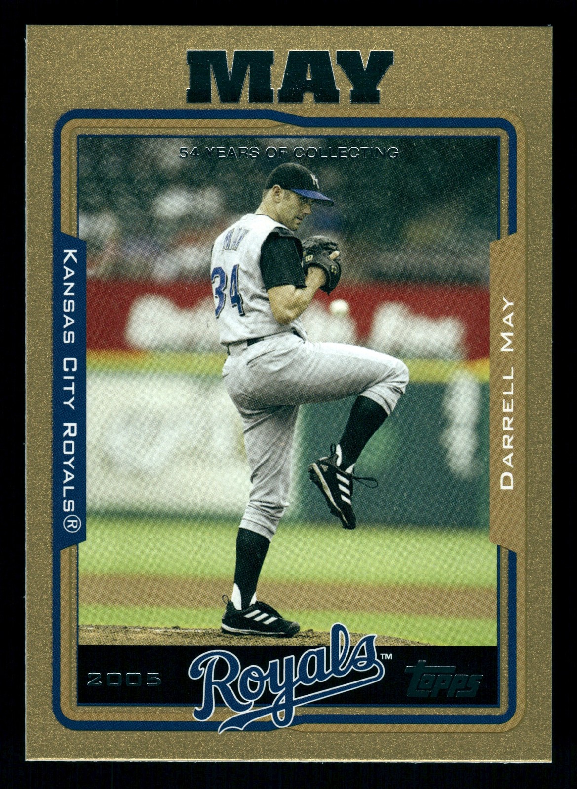 Darrell May Kansas City Royals 2005 Topps Gold #113 SN /2005