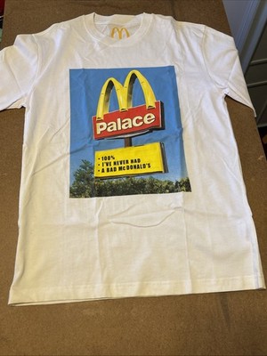 NEW with Defect PALACE x MCDONALD S ARCH SIGN Skate Brand T Shirt Mens M Limited