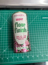 80% Full 1960's VINTAGE STANLEY Super FLOOR Finish polish Quart Retro Decor