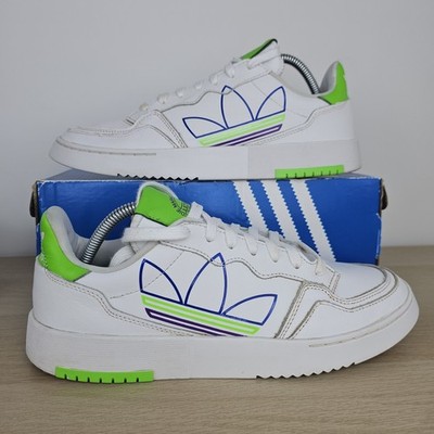 Adidas Originals Supercourt Herren Grün Weiß Turnschuhe Sneaker UK 8,5 EU 42 2/3