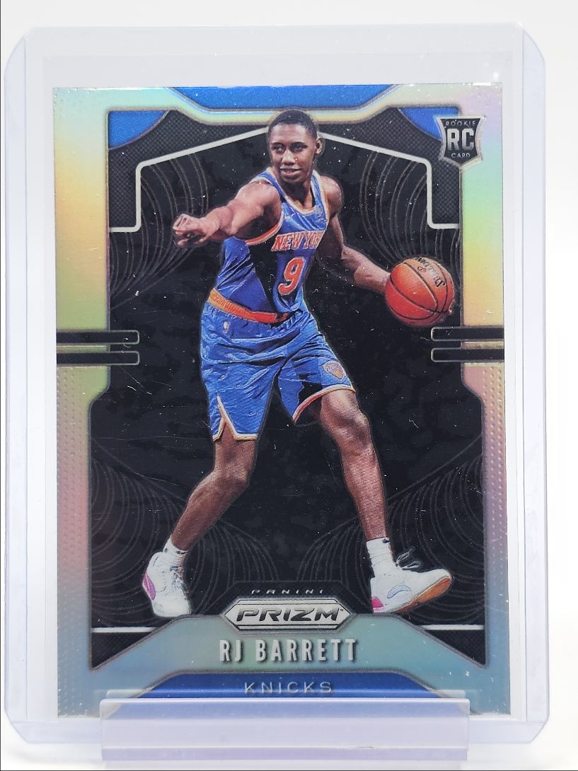 RJ BARRETT 2019-20 PANINI PRIZM ROOKIE BASKETBALL SILVER KNICKS RC Q6561