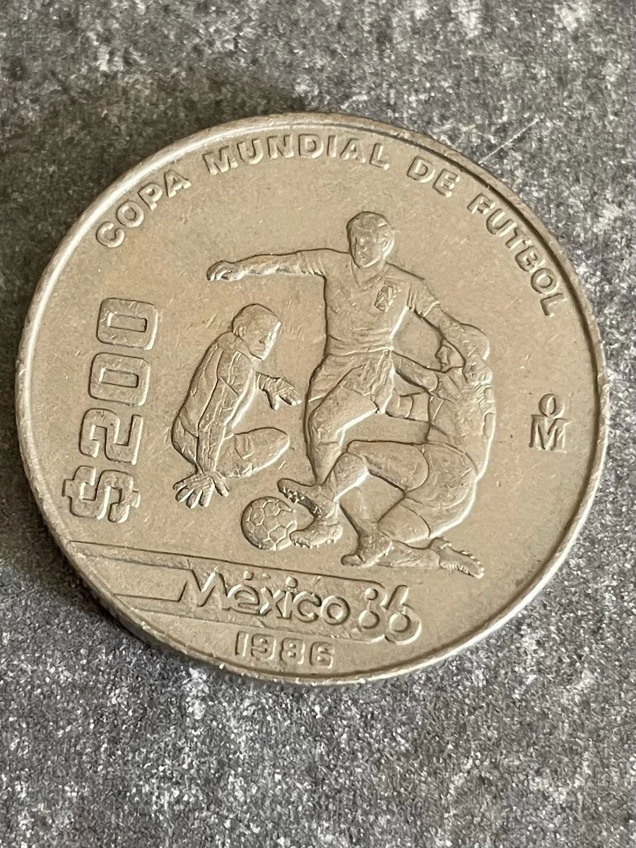 Uncertified 200 Pesos Denomination 1986 Mexican Coins (1905-Now