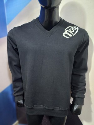 Custom Embroidered V Neck Sweatshirt Unisex Pullover Personalized Logo