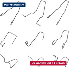 9PCS Bulb Retaining Spring Clips for H1/H3/H4/H7, Stainless Steel Car Headlight
