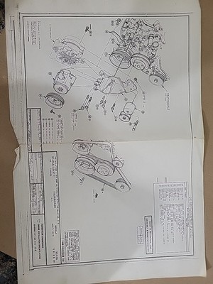 Ford 86 Mustang GT engineering drawings Alternator And Smog Installation