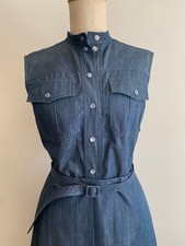 USED [EXCELLENT CONDITION] GUCCI DENIM DRESS, SIZE 38, MADE IN ITALY GOOD