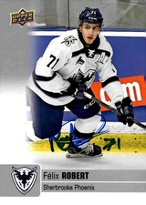 Felix Robert - Signed 2019-20 Upper Deck CHL Card #224