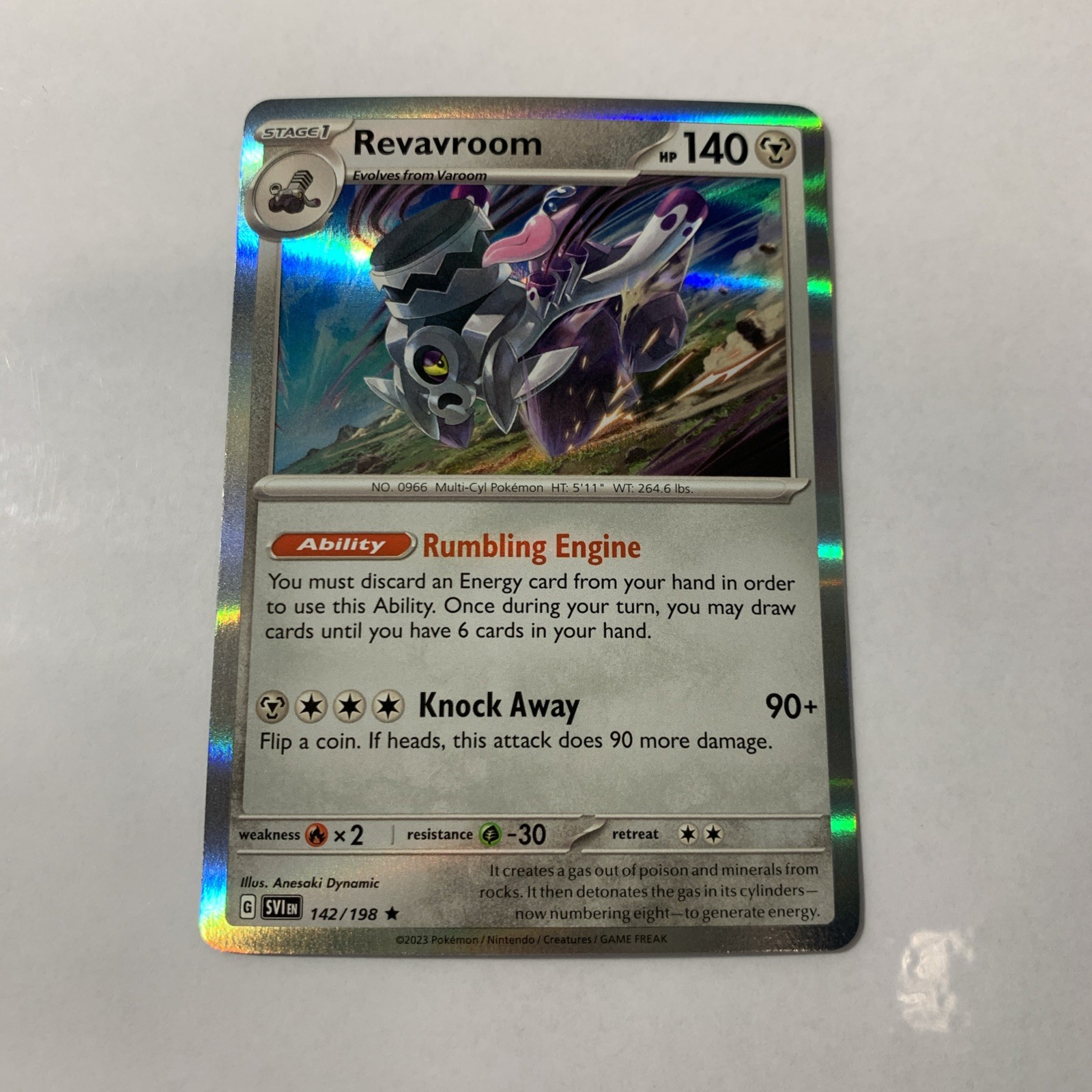 Revavroom SV01: Scarlet & Violet Base Set #142/198 Holo Rare Pokemon Card