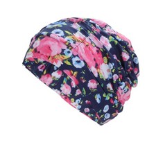 Breathable Floral Pattern Swimming Cap Pink 1 Pc