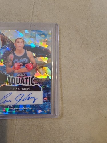 2025 LEAF SIGNATURE SERIES AQUATIC KILLER WHALE SP AUTO 1/1 CRIS CYBORG UFC ICON - Picture 15 of 24