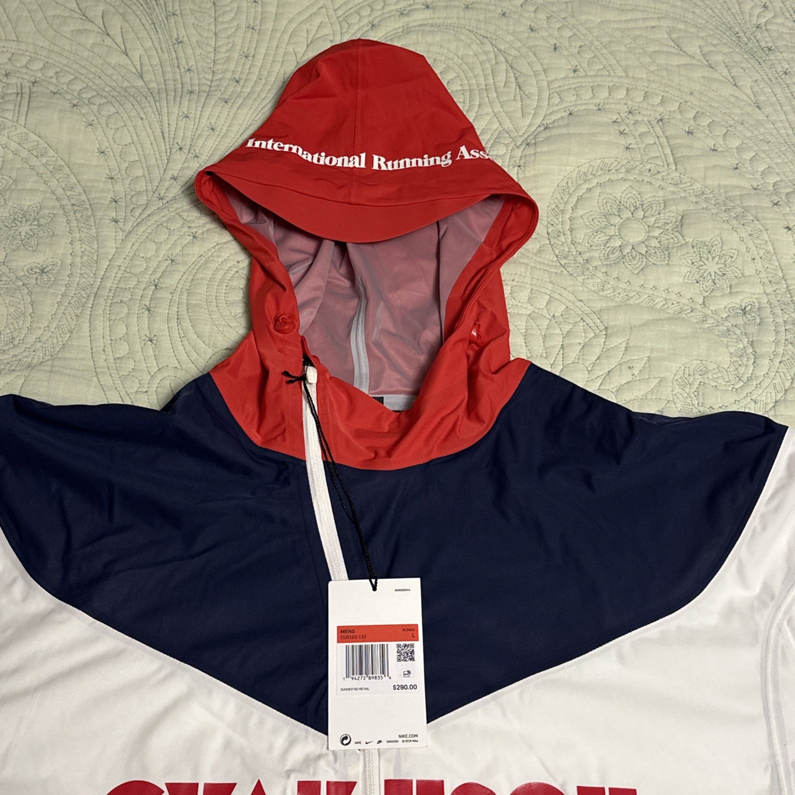 Nike x Gyakusou Gira 3-Layer White Windbreaker Jacket for Men L image 10
