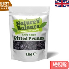 Deliciously Sweet 1kg Pitted Prunes - Gluten-Free, No Added Sugar, Eco-Friendly 19.99 per kilo