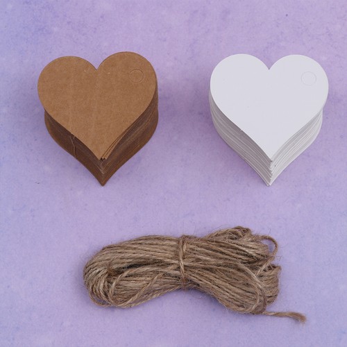 Liebes -Tag -Lesezeichen Wunschkarte Geschenkanhänger Aus Kraftpapier - Bild 9 von 12