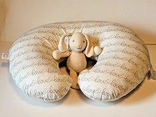 Baby Newborn Posing "Love" Pillow with Bunny - Photography Prop