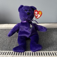 Ty Beanie Babies Princess Bear Toy Princess Diana 1997 Made In Indonesia PE Tag