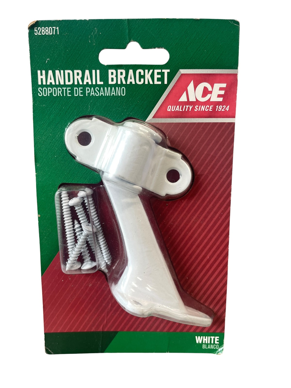 Ace Hardware 3.5" White Handrail Bracket with Screws - 250 lbs Load Capacity