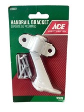 Ace Hardware 3.5" White Handrail Bracket with Screws - 250 lbs Load Capacity