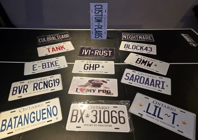 Custom Order License Plates Any Size or Text Aluminum for Cars Motorcycle etc