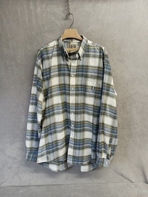 Cinch Western Shirt Men's XL Plaid Blue Green Long Sleeve Cowboy Rodeo