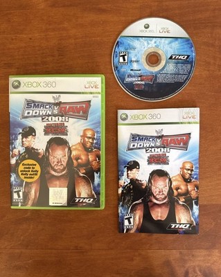 WWE SmackDown vs. Raw 2008 Featuring ECW (Xbox 360) VGC CIB Complete & Tested