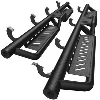 2-Step Nerf Bars 2022-2026 Toyota Tundra CrewMax Cab Black HD Steel Drop-Step