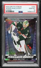 2024-25 O-Pee-Chee Platinum Cosmic 56/65 Jesper Wallstedt #204 PSA 10 GEM MT q2c