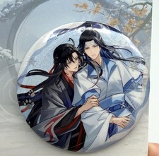 MDZS Mo Dao Zu Shi Wei Wuxian x Lan Wangji Snow Hug Metal Pin Badge Official