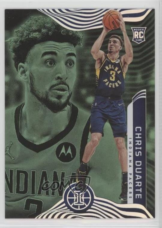 2021-22 Illusions Rookies Trophy Collection Emerald Chris Duarte Rookie RC 15sx
