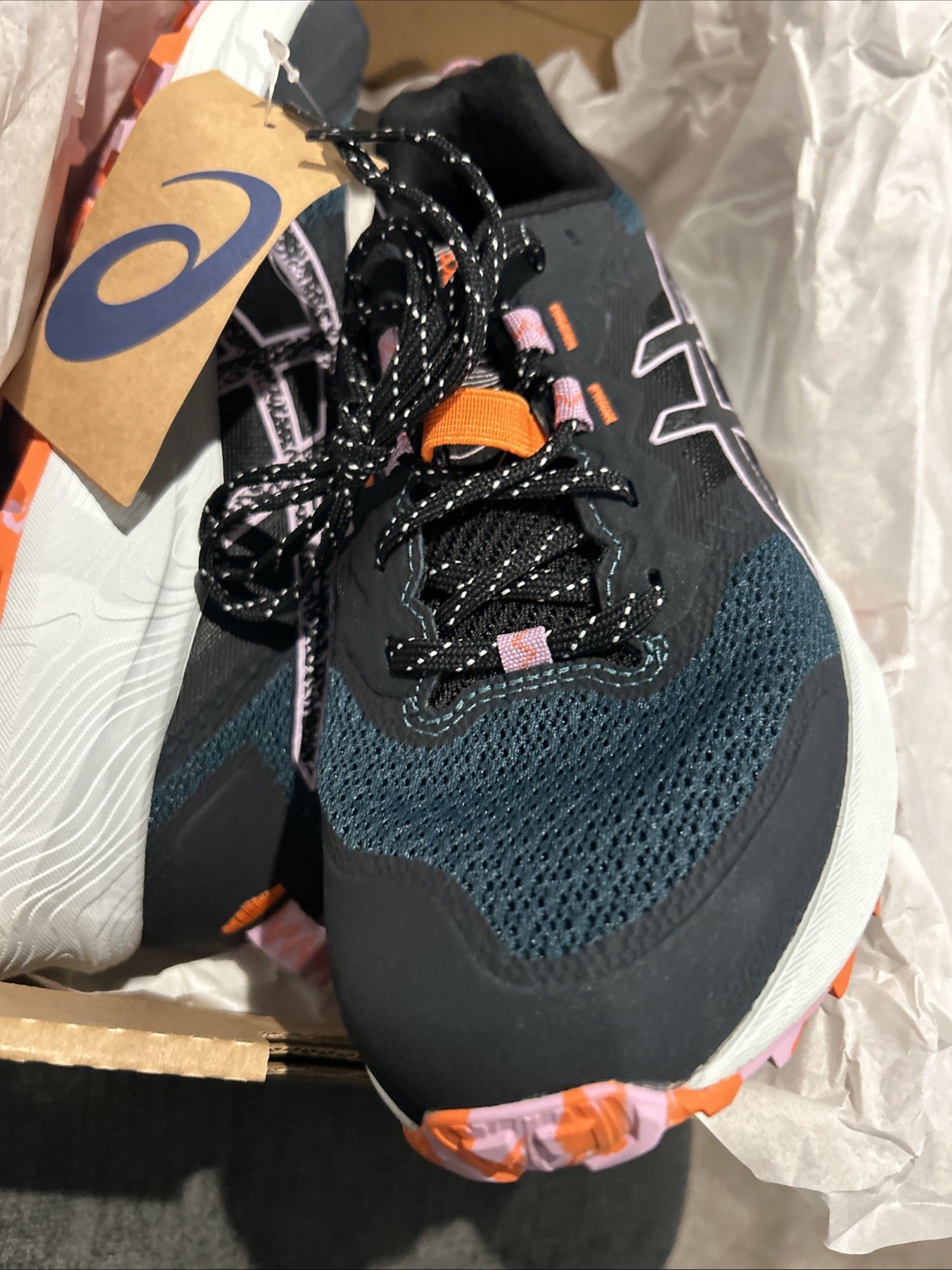 ASICS Trabuco Terra 2 Black Green 1012B427. Women's Shoes Size 8 thumbnail 2