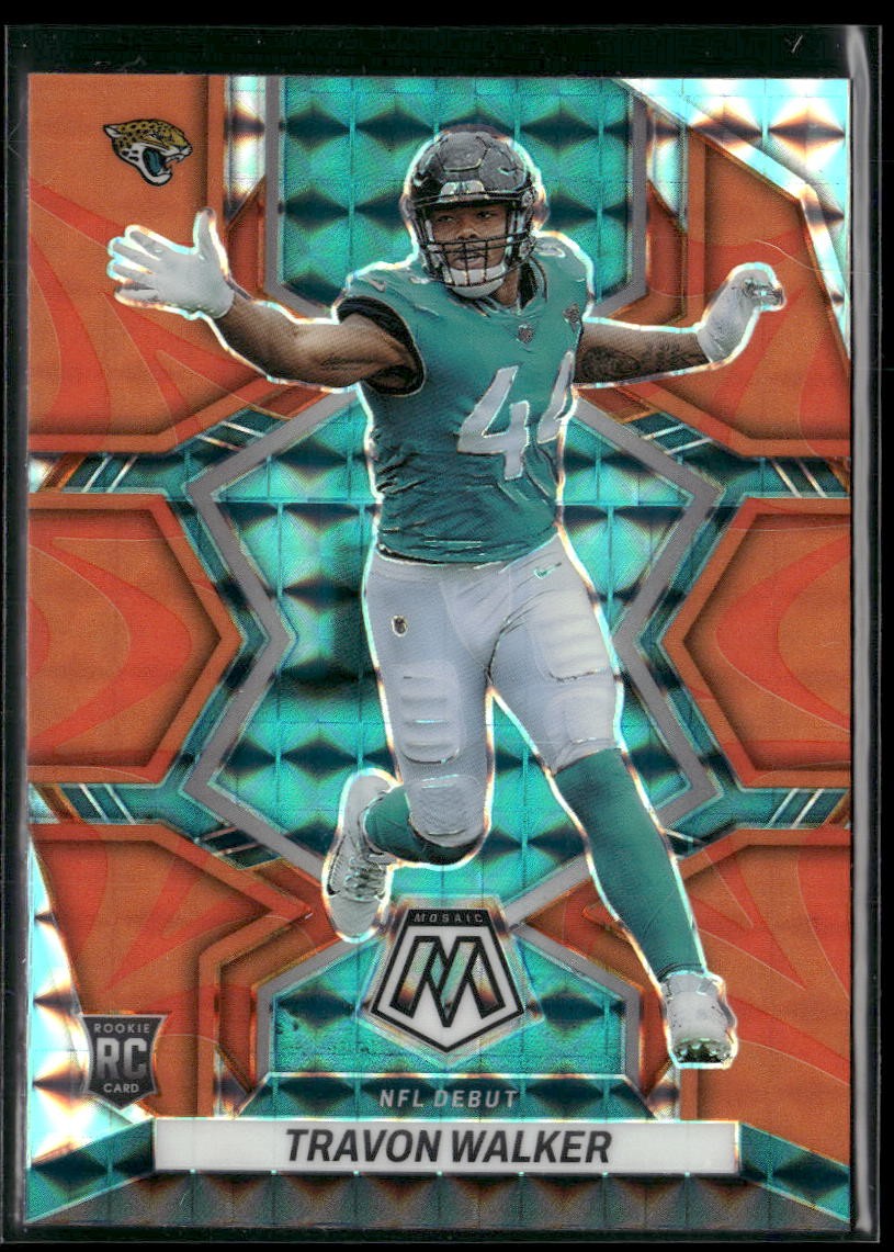 2022 Panini Mosaic #286 Travon Walker Mosaic Reactive Orange