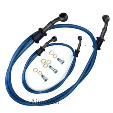 Front + Rear Brake Braided Hose Line For HONDA CRF250R CRF250RX CRF450R CRF450RX