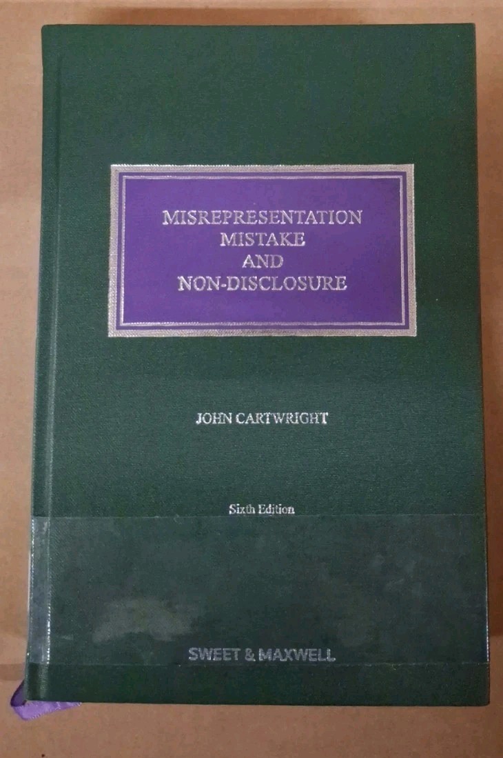 Misrepresentation, Mistake and Non-Disclosure 6th ed (Hardback)